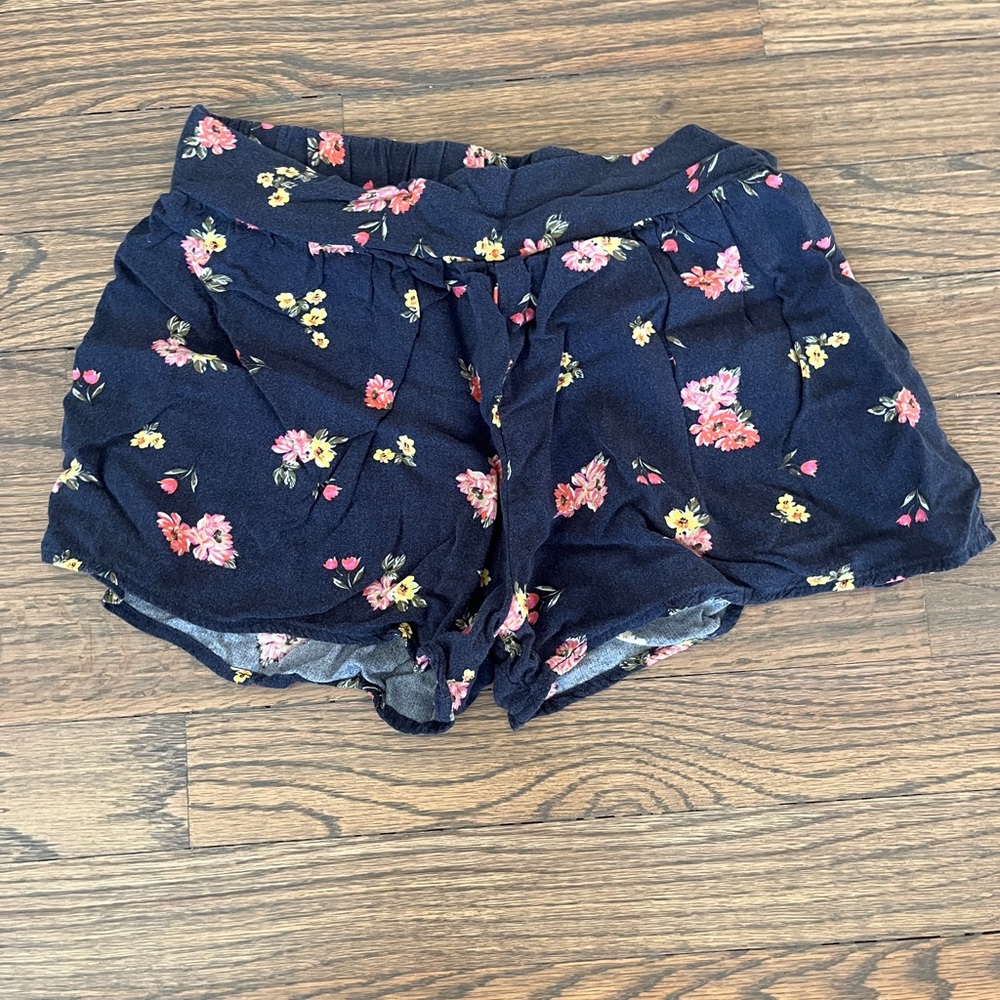 Floral Girl’s Shorts - Navy